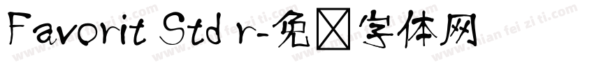 Favorit Std r字体转换